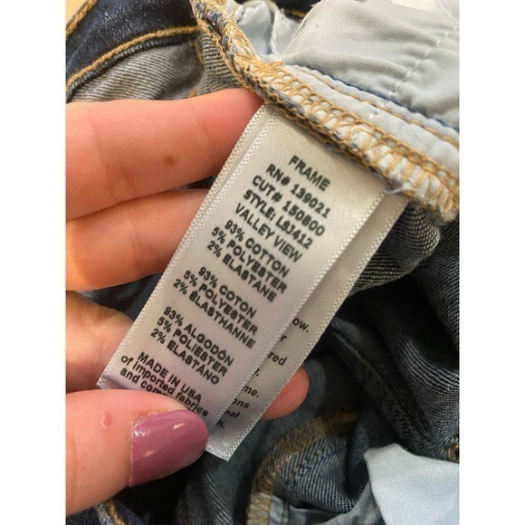 FRAME‎ Denim Le Skinny de Jeanne Jeans Size 27 - Picture 9 of 10